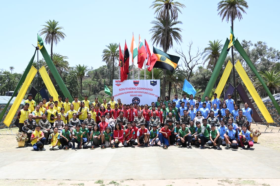ARMY CONDUCTS CHILDREN SUMMER ADVENTURE CAMP 2023 AT MOUNT ABU