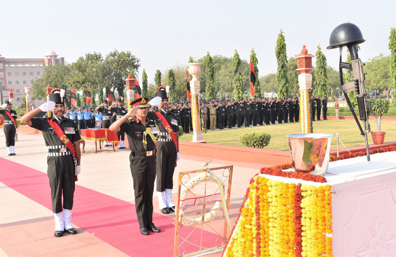 LT GEN BS RAJU RELINQUISHES COMMAND OF SOUTH WESTERN COMMAND, JAIPUR