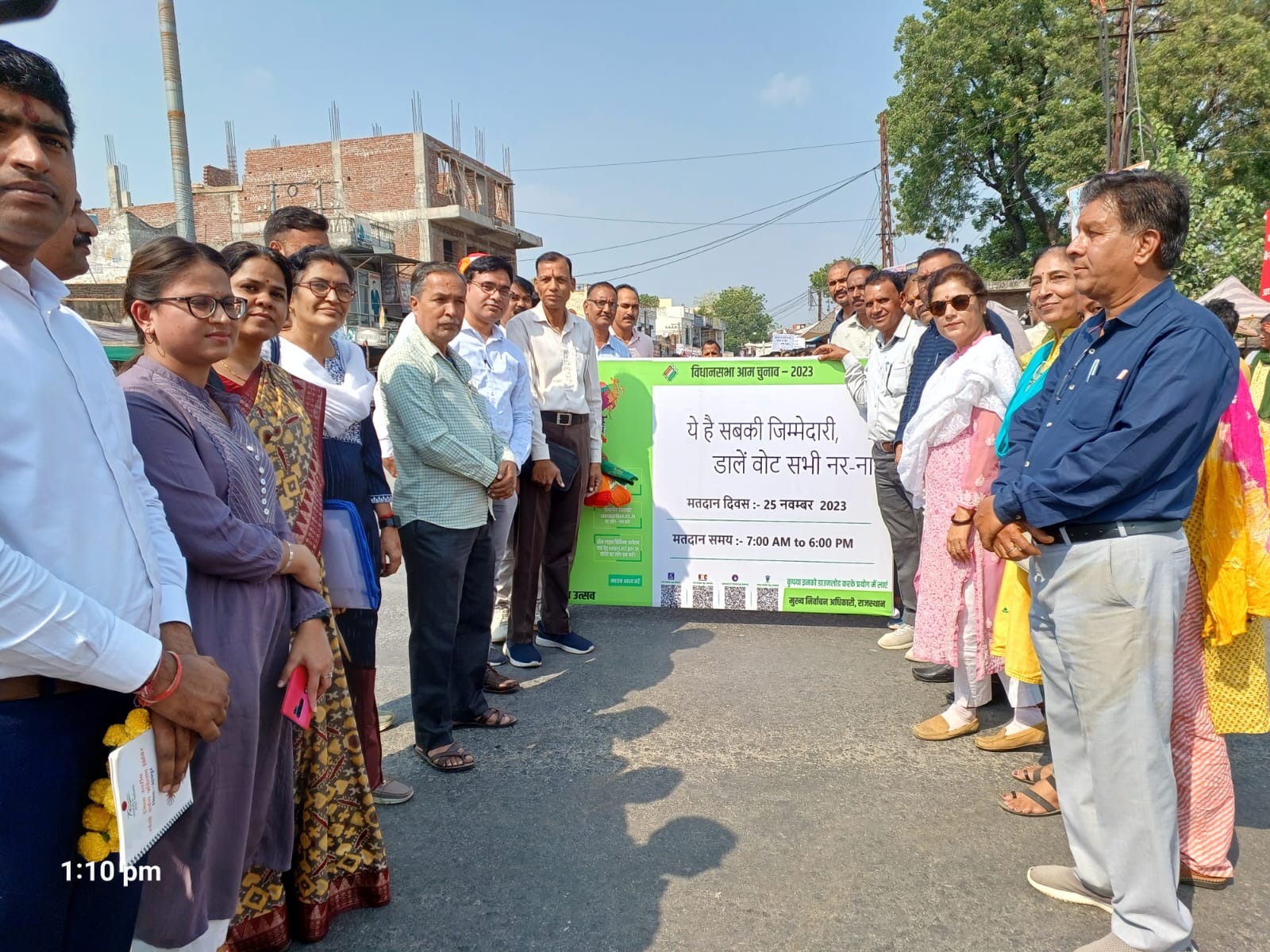 Meeting Held in Mavli to Promote Voting and Voter Awareness Campaign Through Signature Drive and Rally