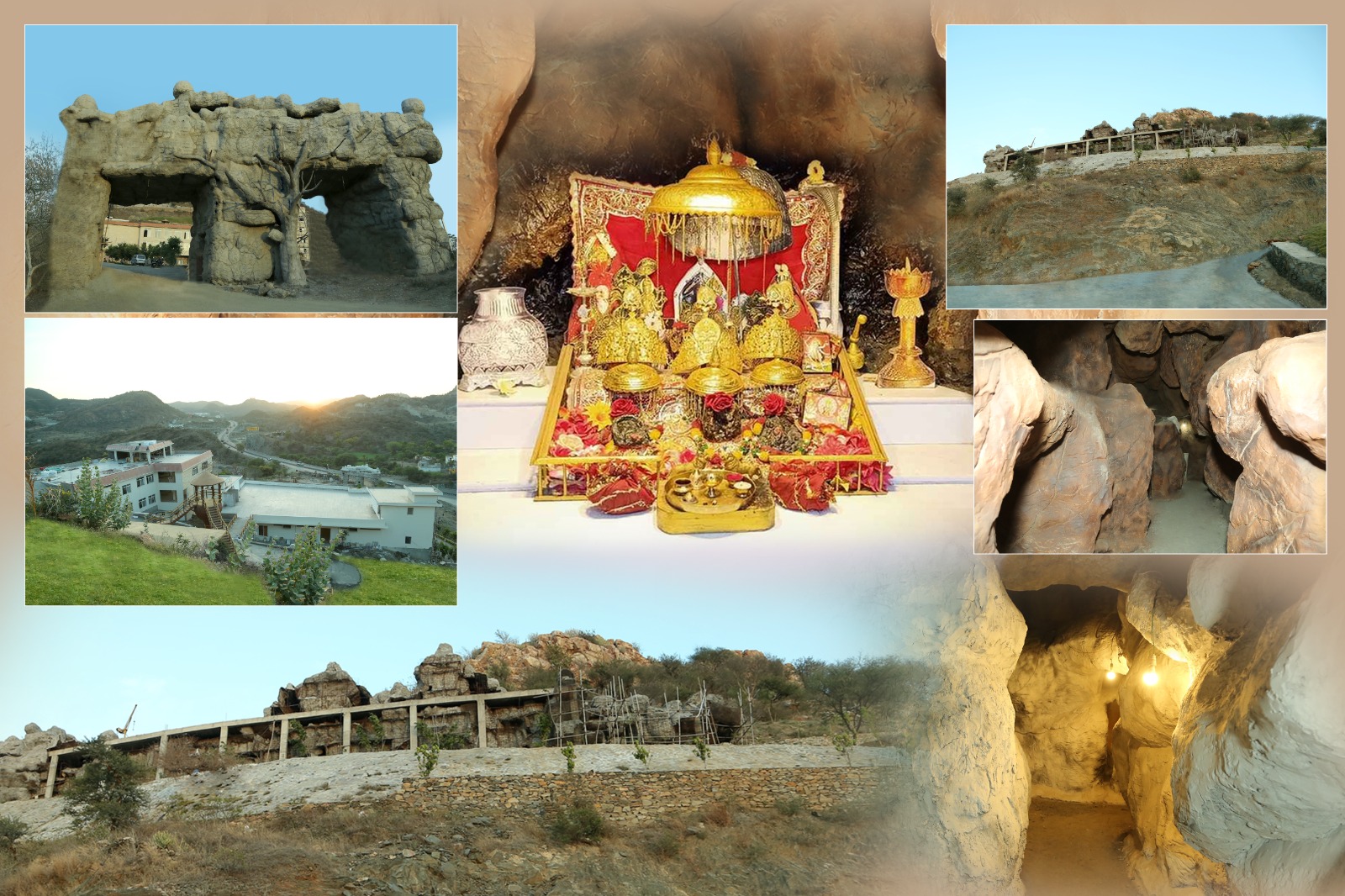 उदयपुर में बना त्रिकुट पर्वत की तर्ज पर मां वैष्णोदेवी का भव्य मंदिर