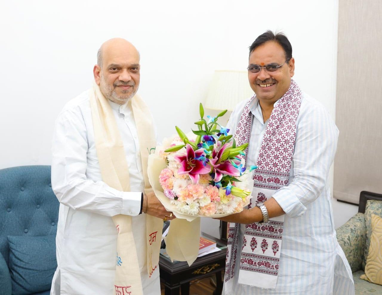 Rajasthan Chief Minister Bhajan Lal Sharma Meets Union Minister Amit Shah