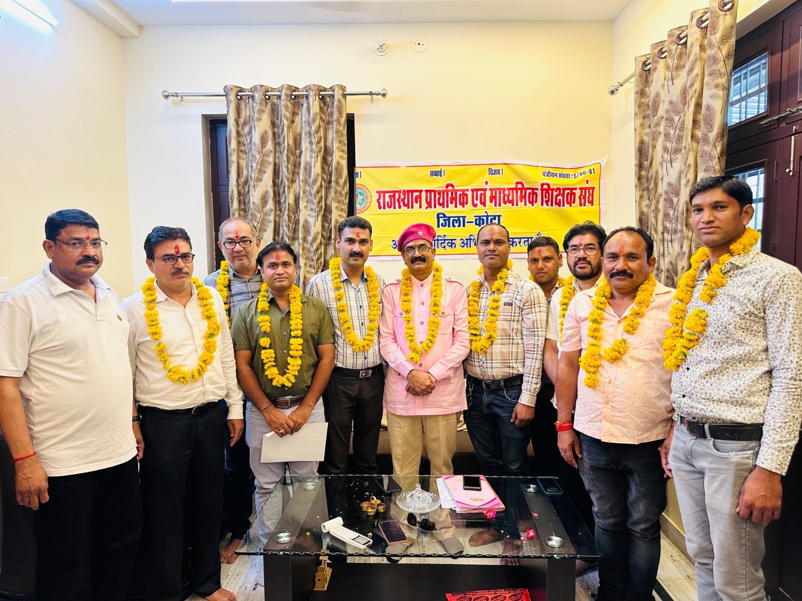 Hanuman Prasad Nagar Elected President of Kota District Primary and Secondary Teachers' Association