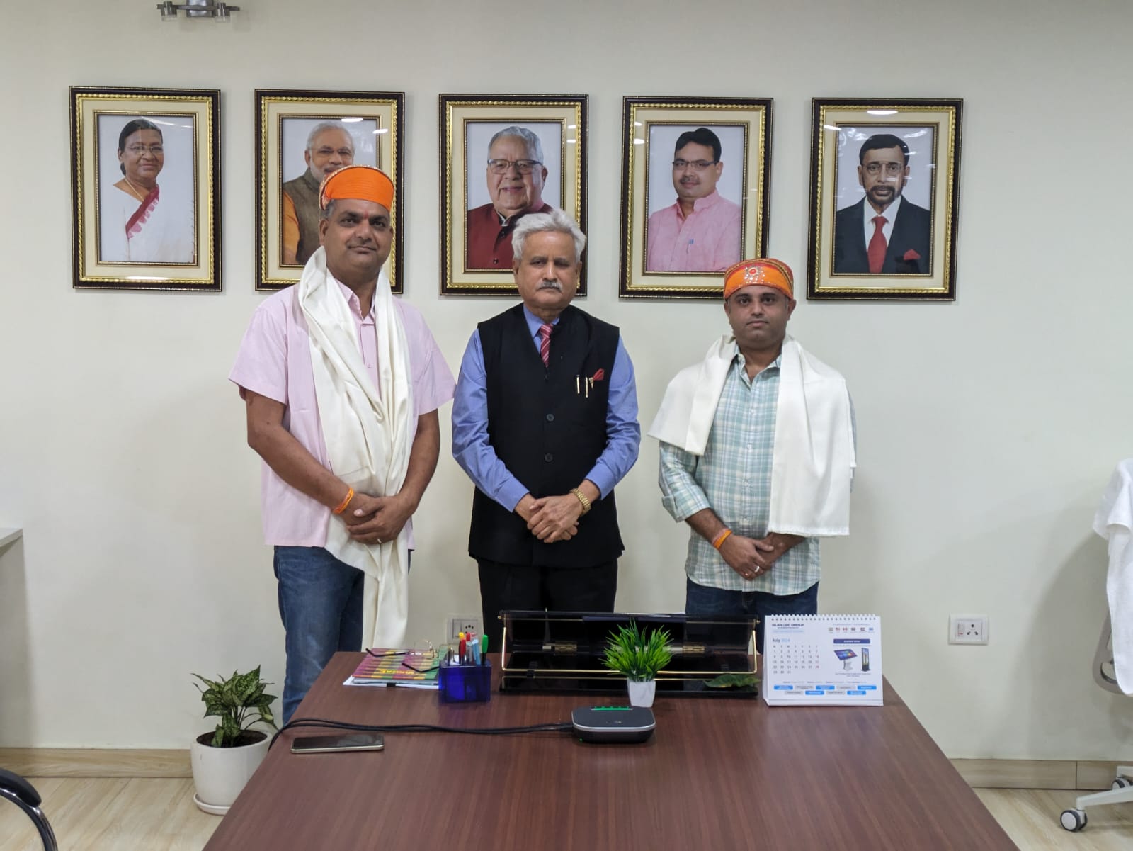 ###Prof. Amarika Singh, Pro Chancellor of NIMS University, Meets Representatives of Jaipur Rural