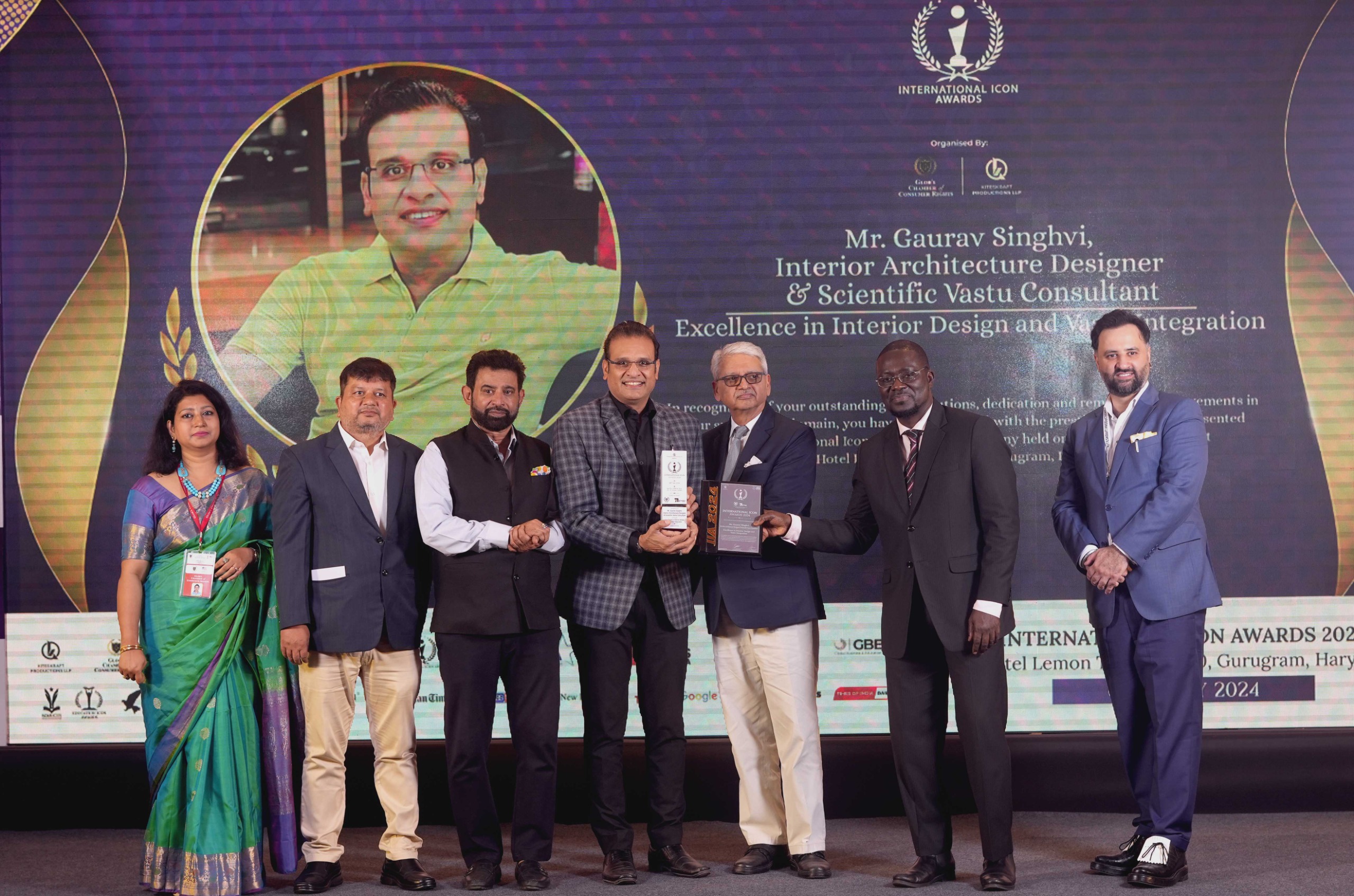 Gaurav Singhvi Wins International Icon Award for Integrating Interior Design and Vastu Shastra