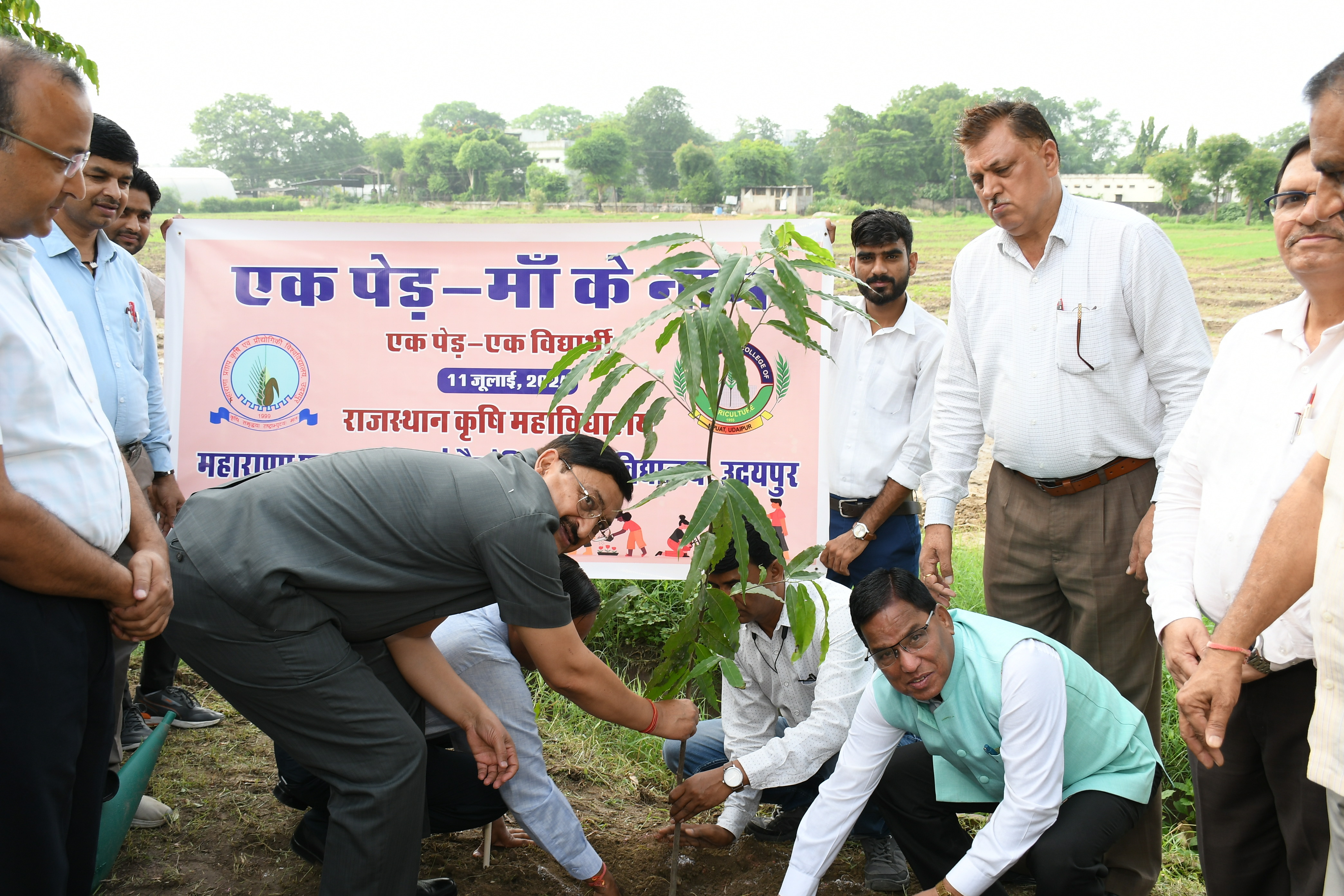 "A Tree in the Name of Mother" Campaign: MPUAT Holds Massive Tree Plantation Program