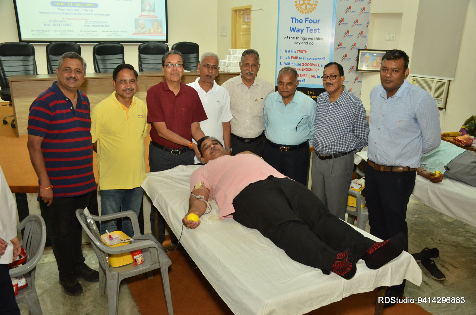 ###Rotary Club Udaipur Collects 56 Units of Blood Donation