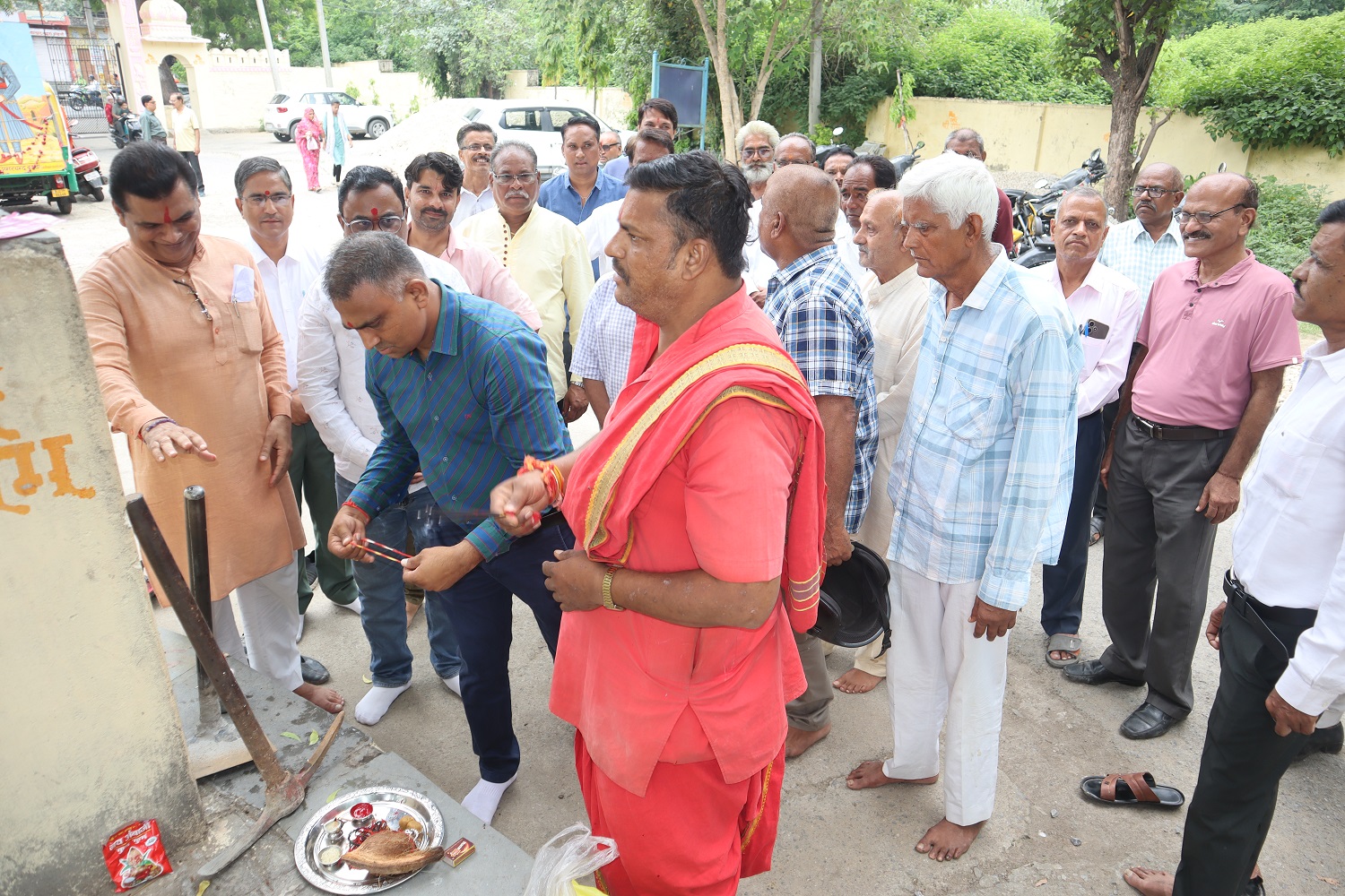 ###Construction Work Worth 2.6 Million Rupees Commences at Gangu Kund Complex