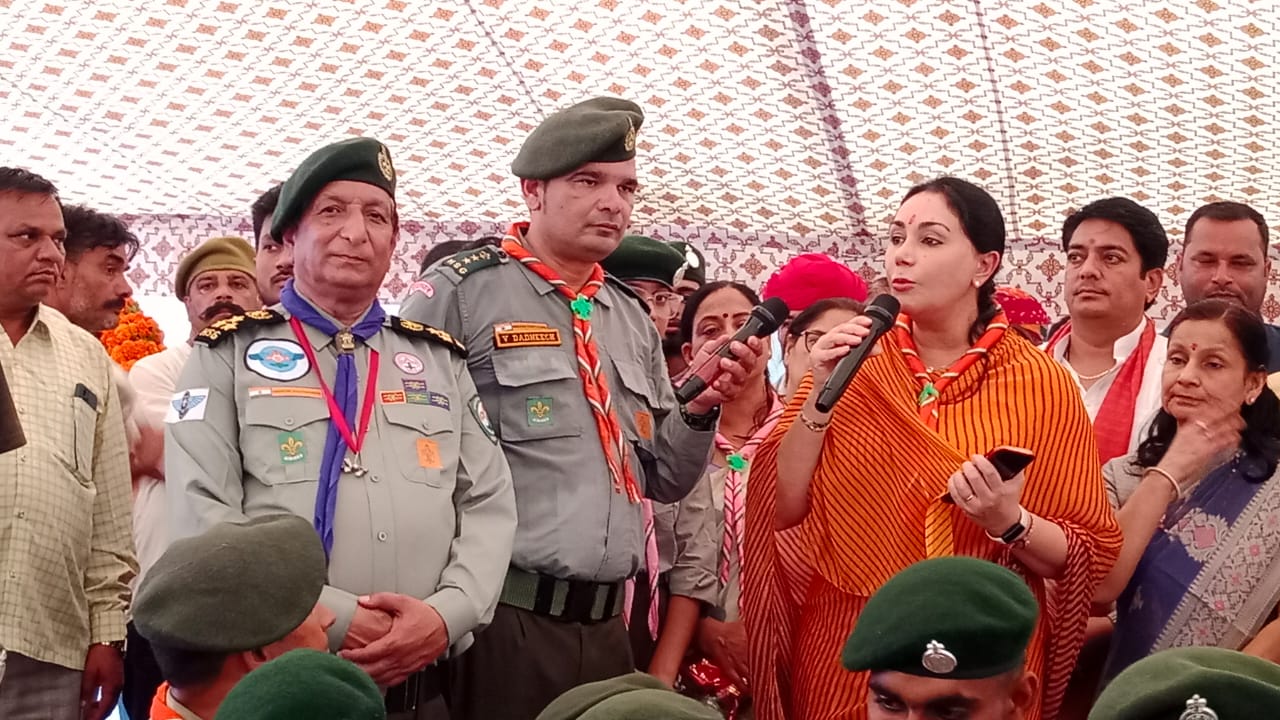 ### Hindustan Scout and Guide Welcomes and Thanks  Diya Kumari