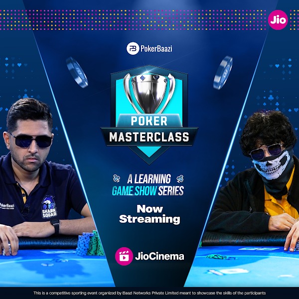 ### JioCinema Partners with PokerBaazi for India's First Poker Reality Show, Poker Masterclass