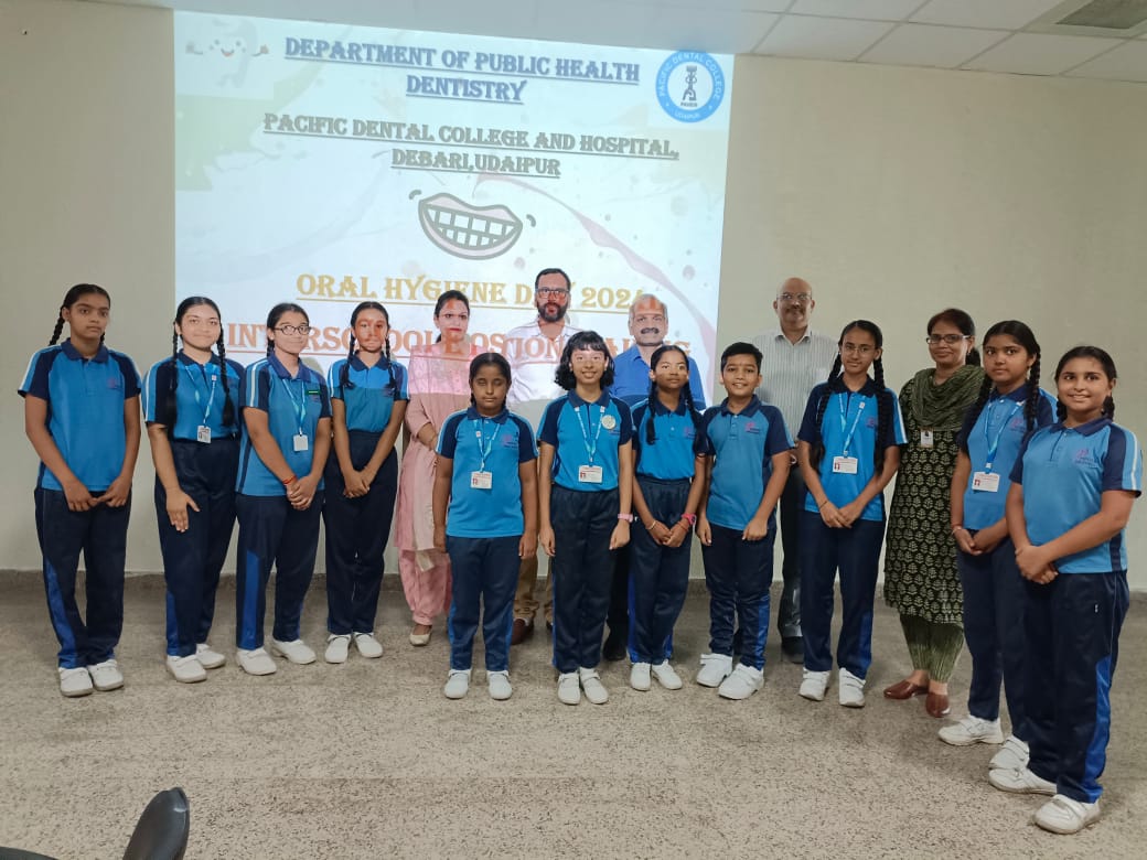 Inter-School Poster Competition Organized on Oral Hygiene Day