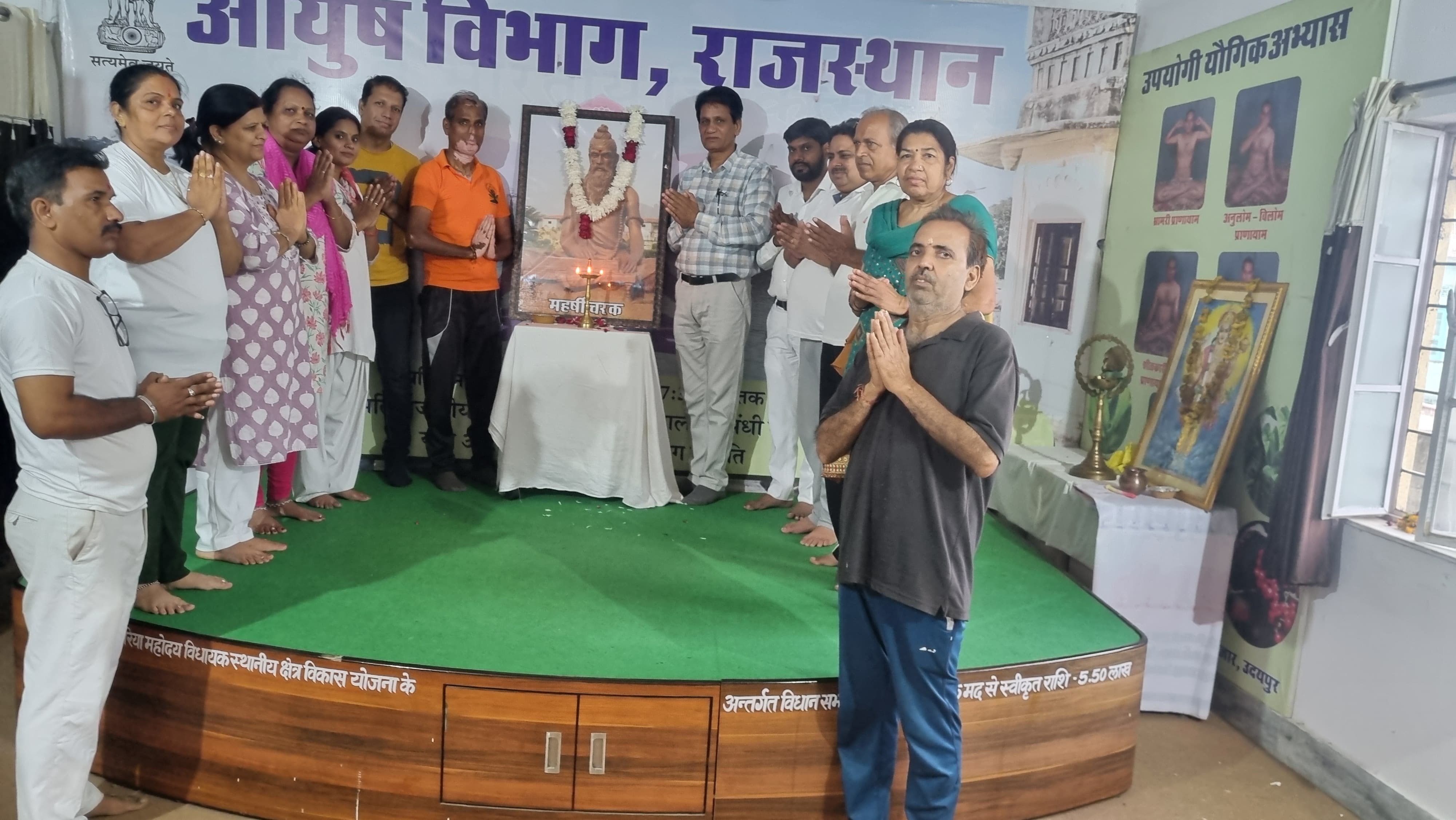 ### Free Diabetes Check-up Camp Organized on Maharishi Charak Jayanti*