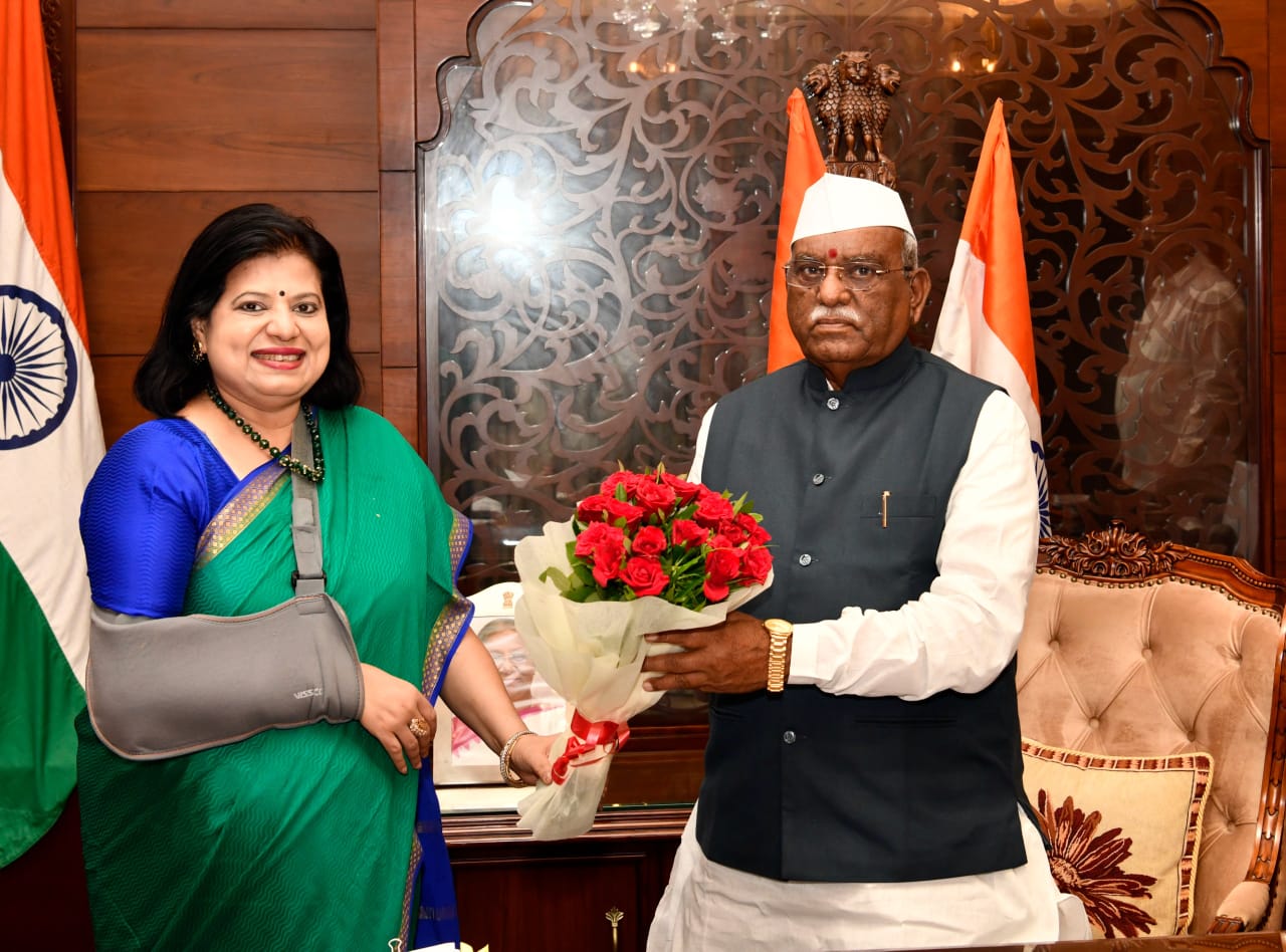 MLSU's Vice-Chancellor Professor Sunita Mishra's Courtesy Meeting with Governor