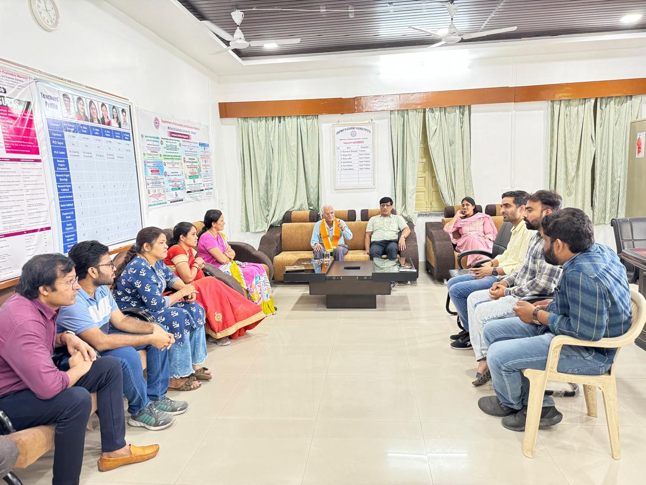 Lecture on Rainwater Conservation by Dr. Jain at the Department of Accounting and Statistics