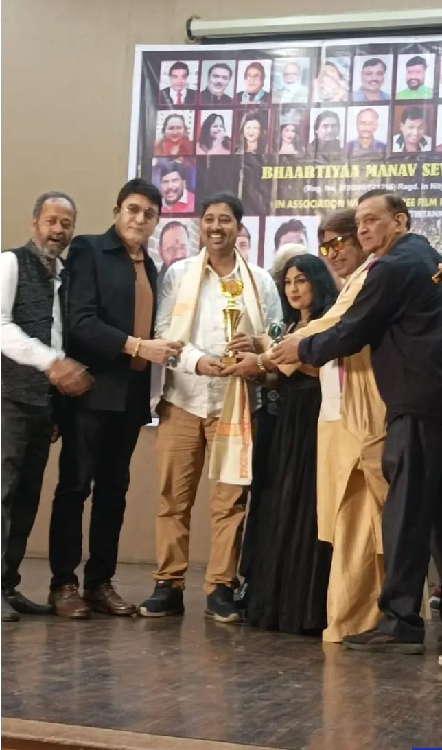 Producer and Director Dr. Krishna Chauhan Honored at Dadasaheb Phalke Bharat Gaurav Award Ceremony