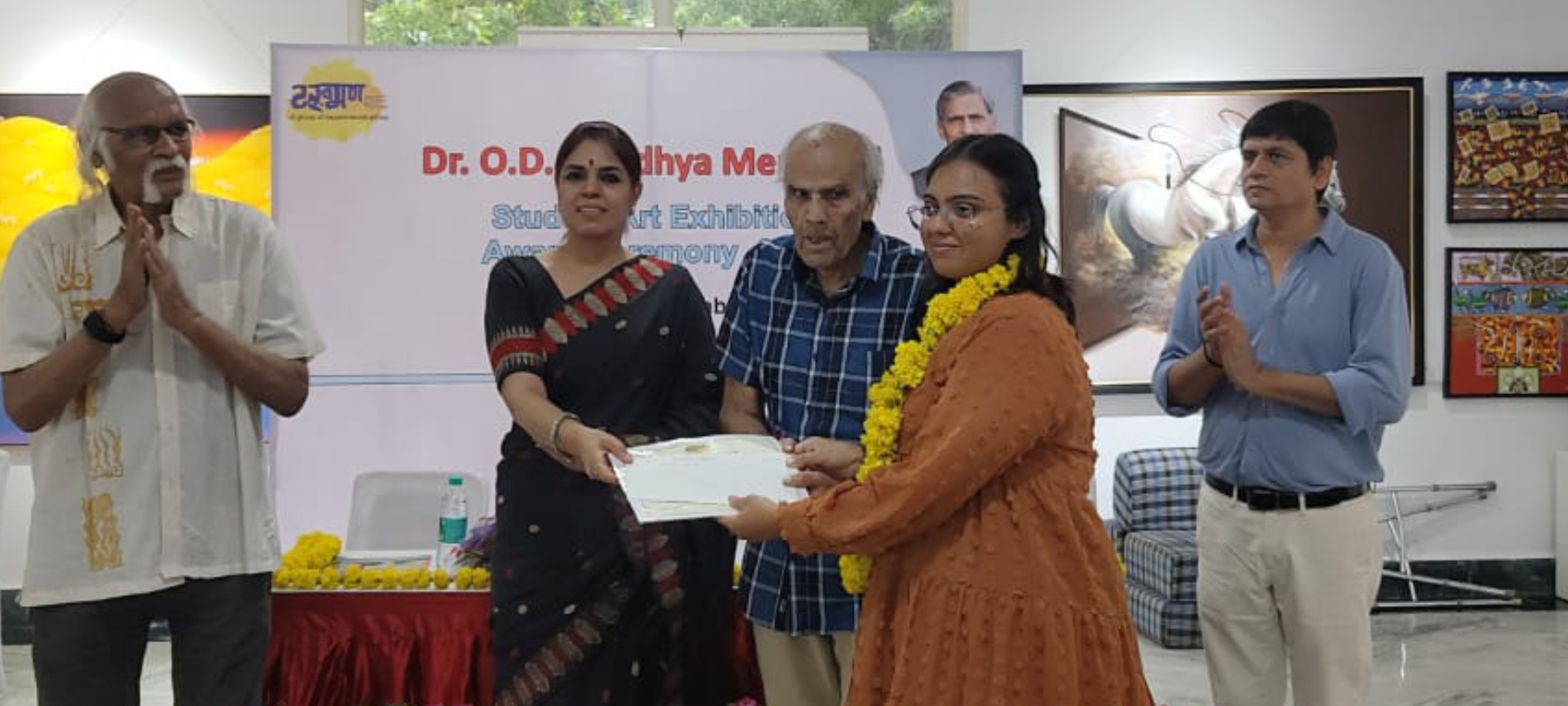 B.N. Girls' College Shines at Dr. O.D. Upadhyay Memorial Student Art Exhibition 2024