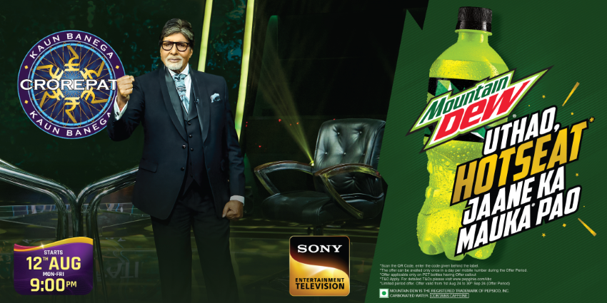 Mountain Dew Offers Wild Card Entry to KBC Season 16 with a Bold Initiative