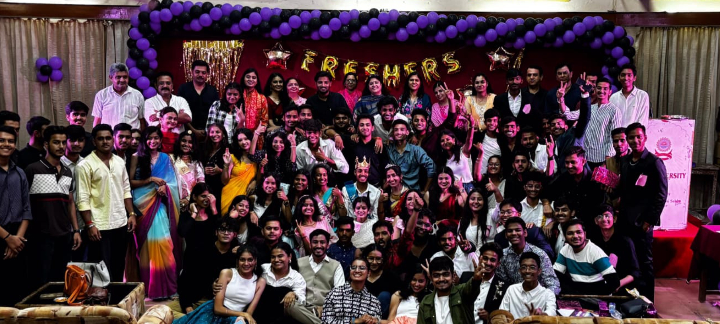 Bhupal Noble’s University Management Faculty Hosts Freshers’ Party