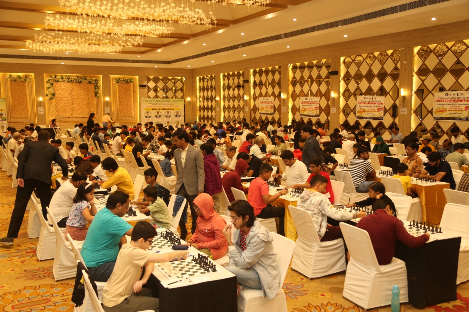 Day 2 of 1st Udaipur International Rating Chess Tournament Sees Top Players Dominating