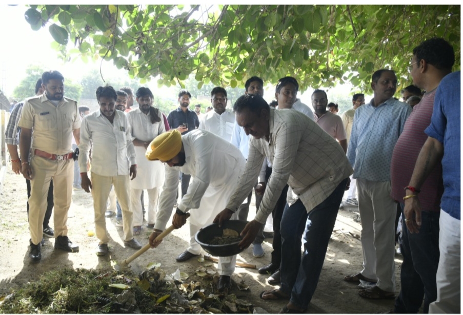 Sadulshahar MLA Participates in Cleanliness Drive Under "Swachhata Hi Seva" Campaign