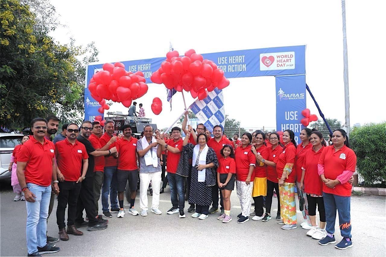 Paras Health Udaipur Hosts Walkathon for World Heart Day Awareness