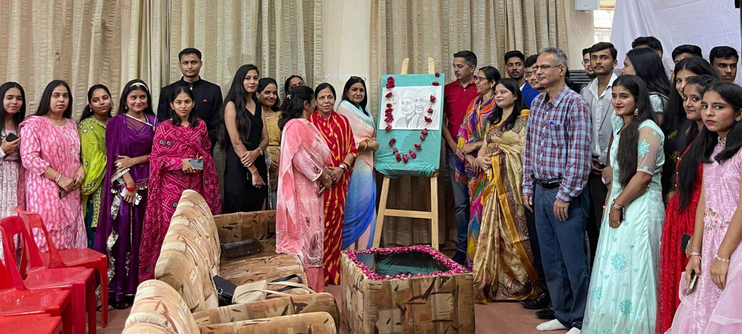 Celebration of Gandhi and Shastri Jayanti at B.N. Agriculture and Postgraduate College with Cleanliness Drive