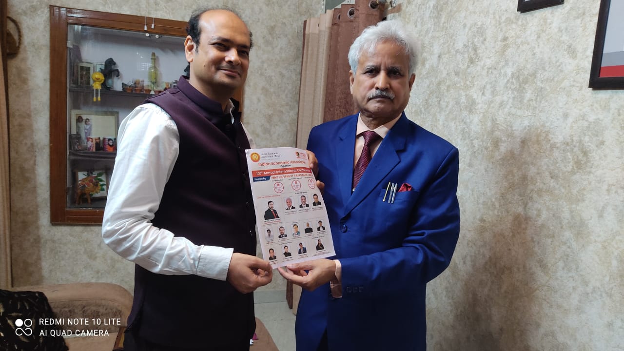 ### rof. Amarika Singh Invites Dr. Ashutosh Pant to IEA Conference as Guest of Honour