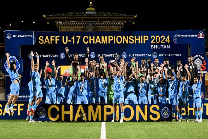 ZINC FOOTBALL ACADEMY’S MOHAMMED KAIF SHINES BRIGHT AS INDIA WINS THE SAFF UNDER-17 CUP IN BHUTAN