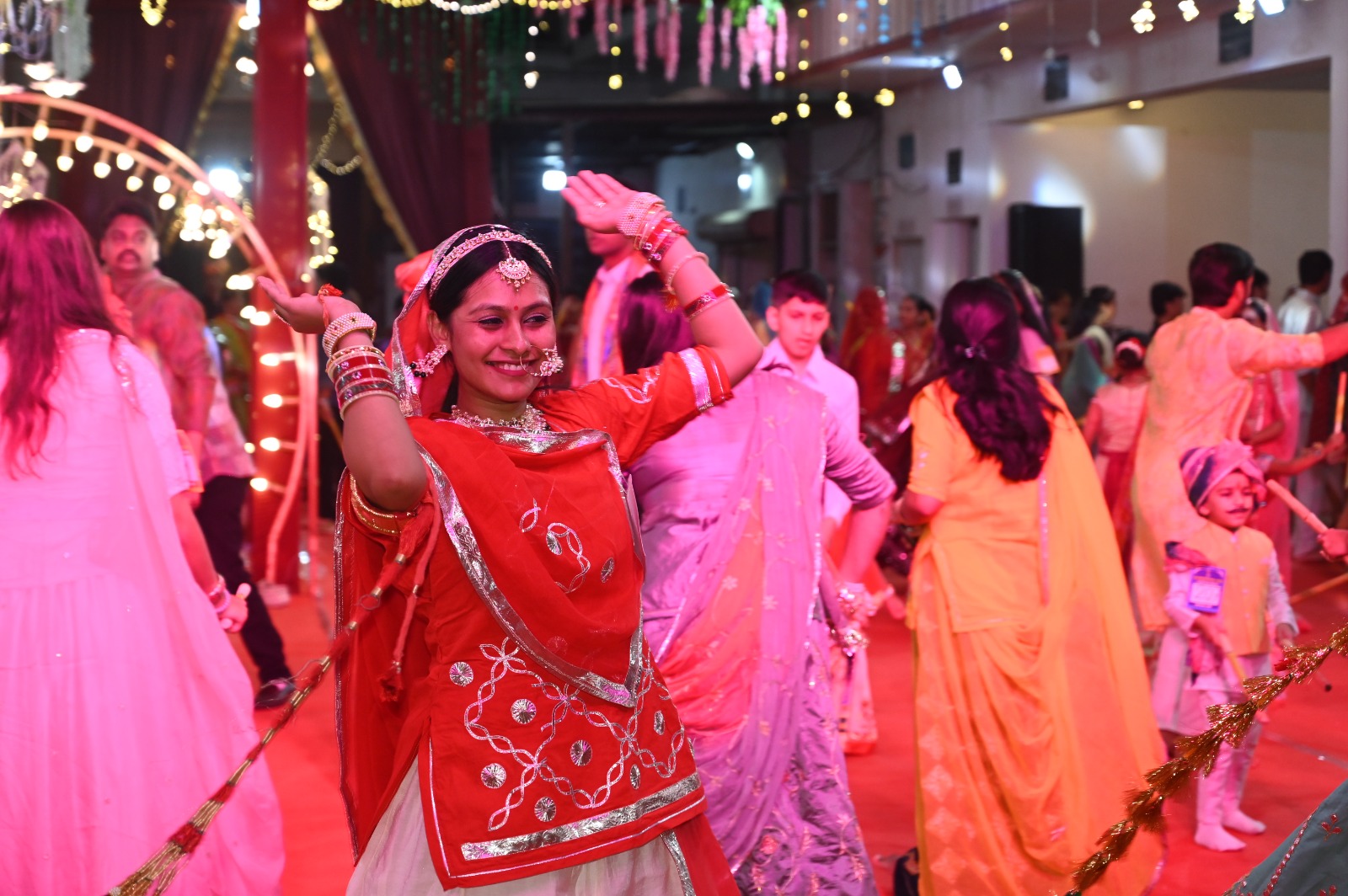  Themed Garba Celebrated in Rajput Attire at Udaipur's Navratri Festival