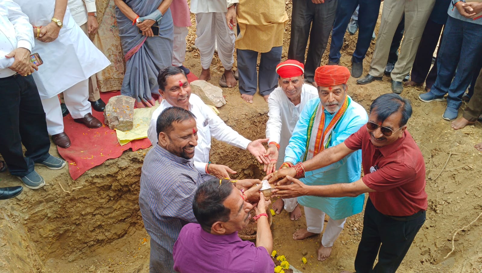 Groundbreaking Ceremony for New Udaipur Rural District Congress Committee Building