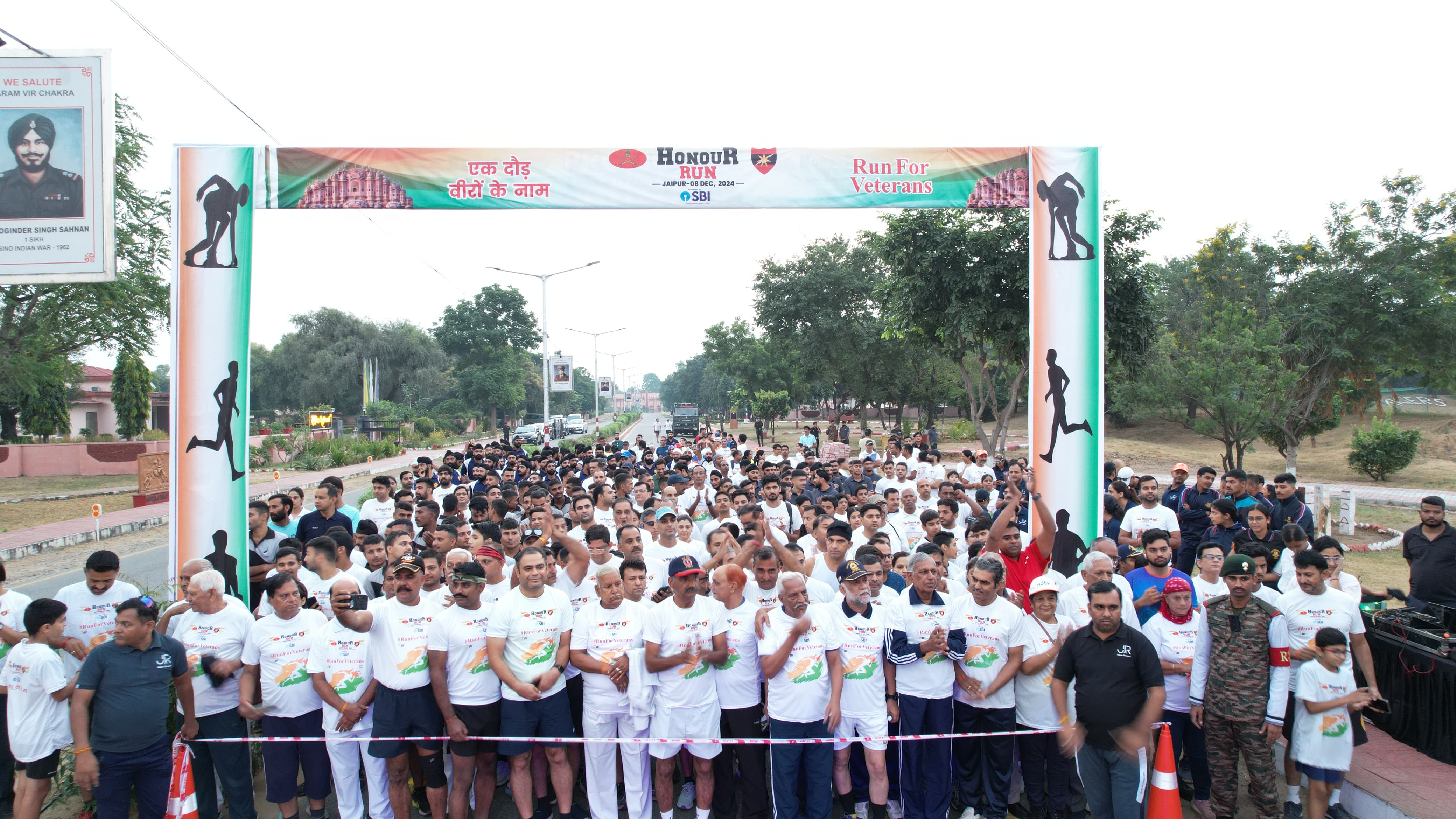 PROMO RUN UNDER THE THEME 'A RUN FOR VETERANS' UNITES SOLDIERS AND CIVILIANS