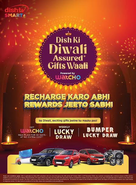 Dish TV to Celebrate Diwali with One Crore Families, Offering Chances to Win Cars and Other Exciting Gifts