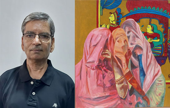 Selected Artworks of senior painter Subodh Ranjan displayed in Mumbai