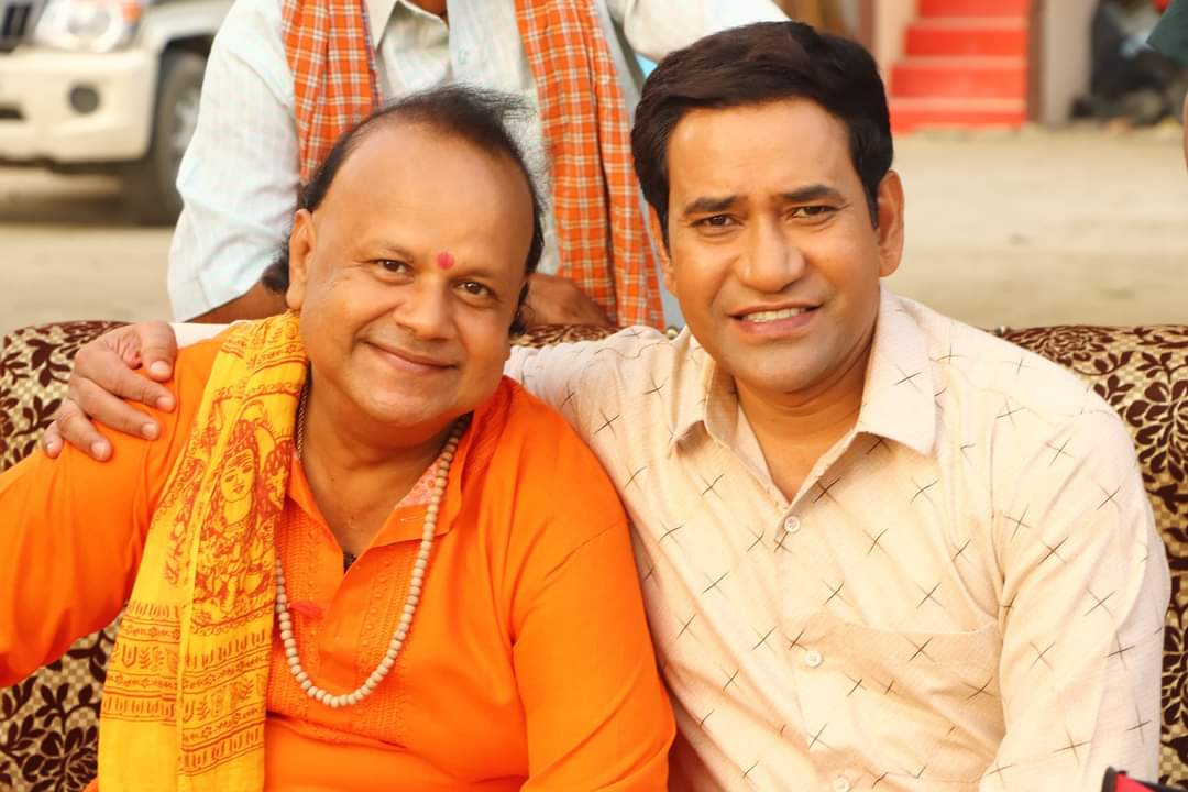 #### Mantu Lal Nirahua Shoots for 'Balma Bada Nadaan' with Evergreen Actor Mantu Lal