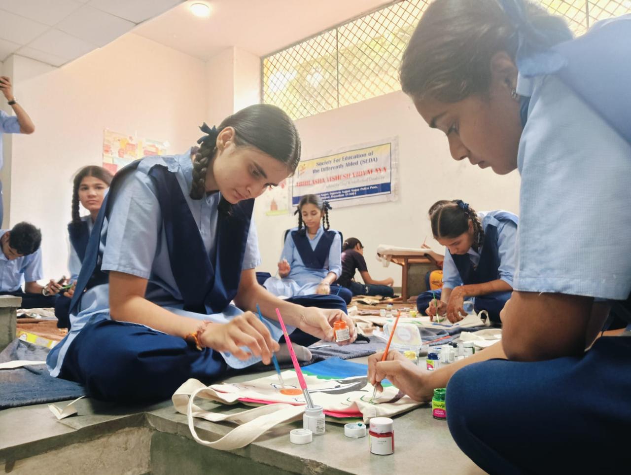 # Colorful Expressions: Deaf-Mute Children Create Diwali Magic