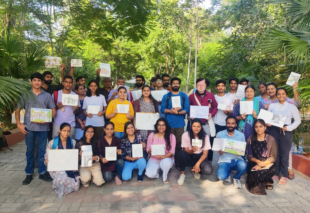 Sketching Workshop Held at Vidyabhavan School