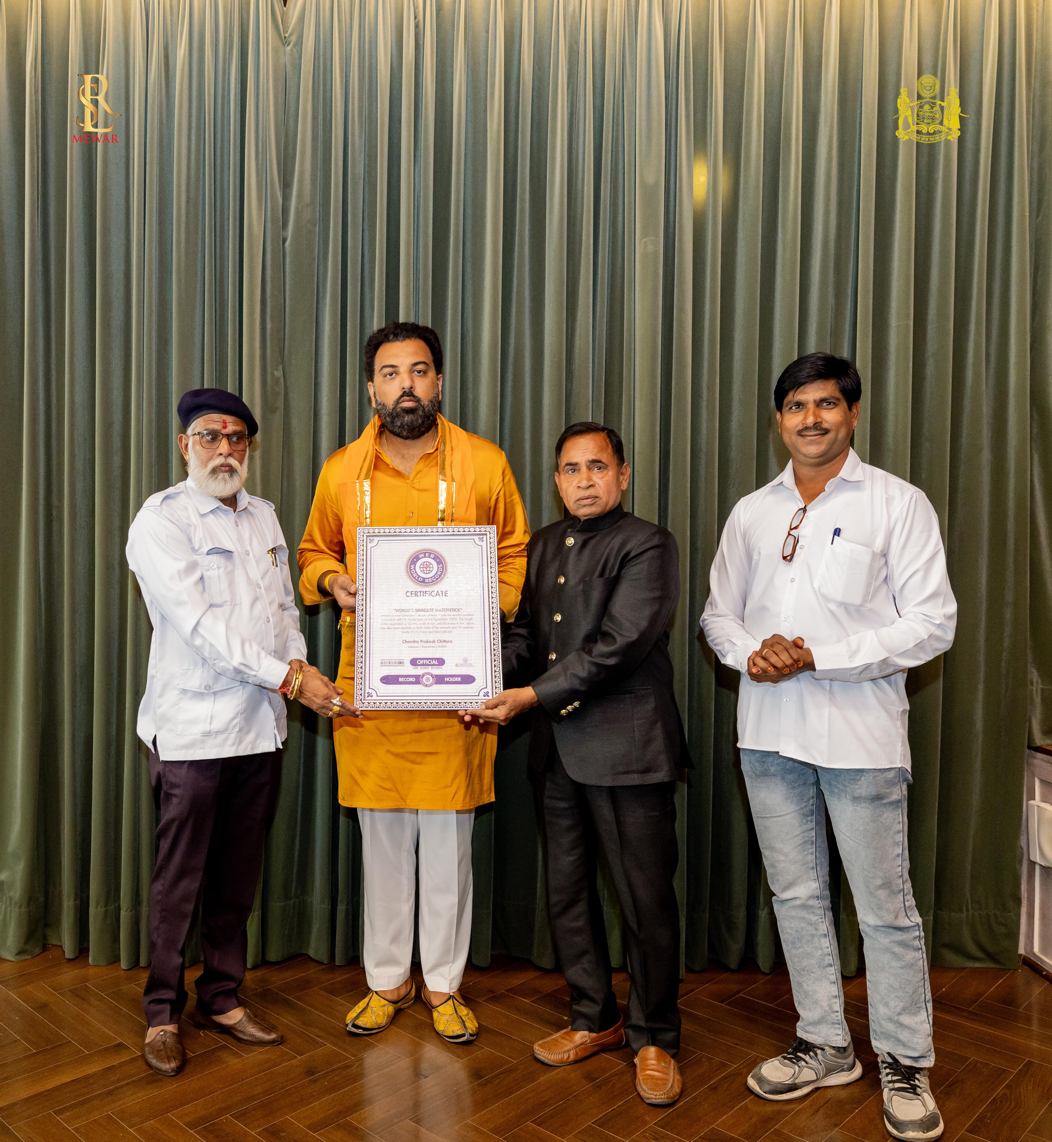 Dr. Lakshyraaj Singh Mewar Honors Chandra Prakash Chittora