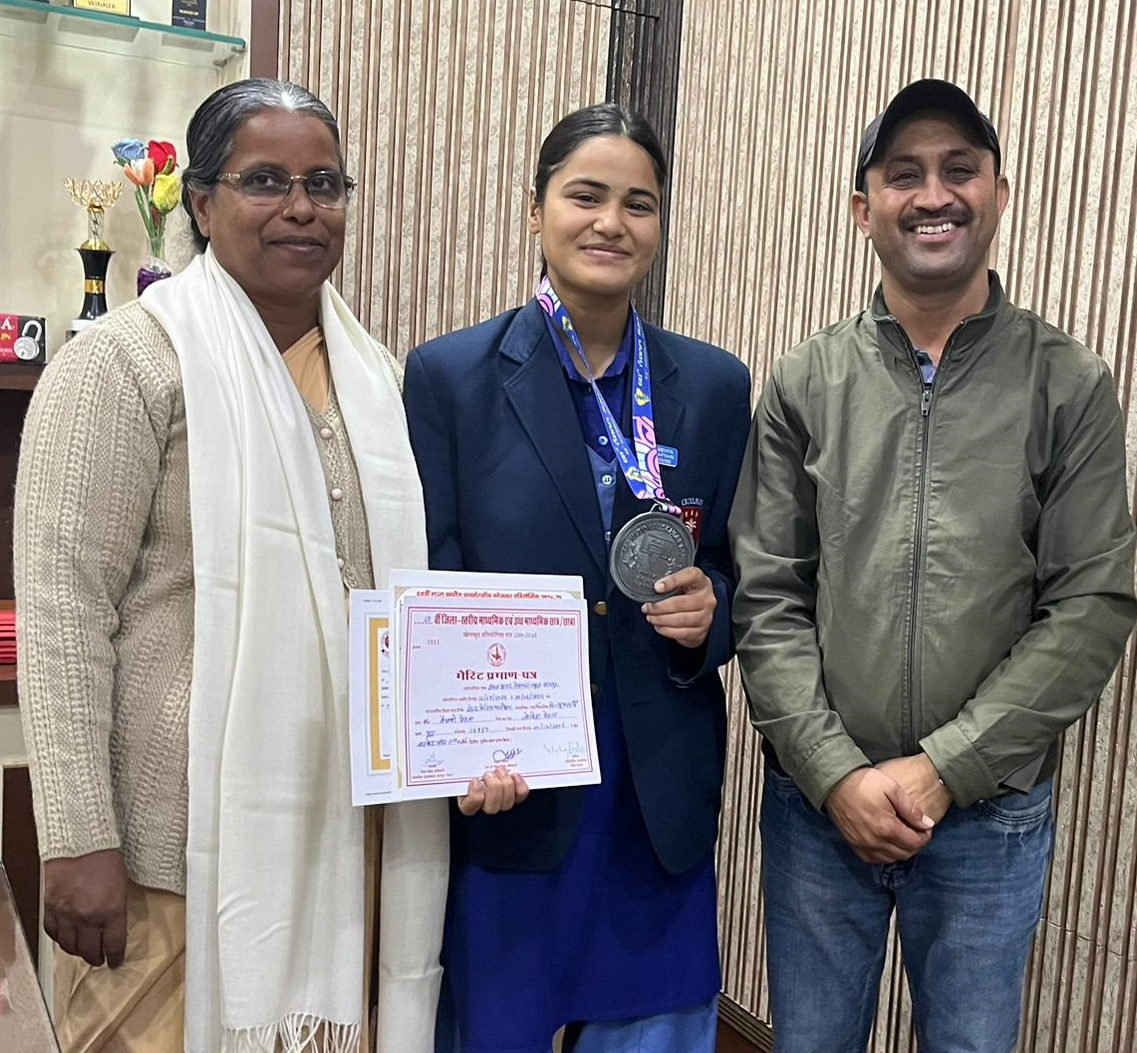 Vaibhavi Mehta of St. Mary’s New Fatehpuria Makes History by Winning Silver Medal in National Basketball Championship