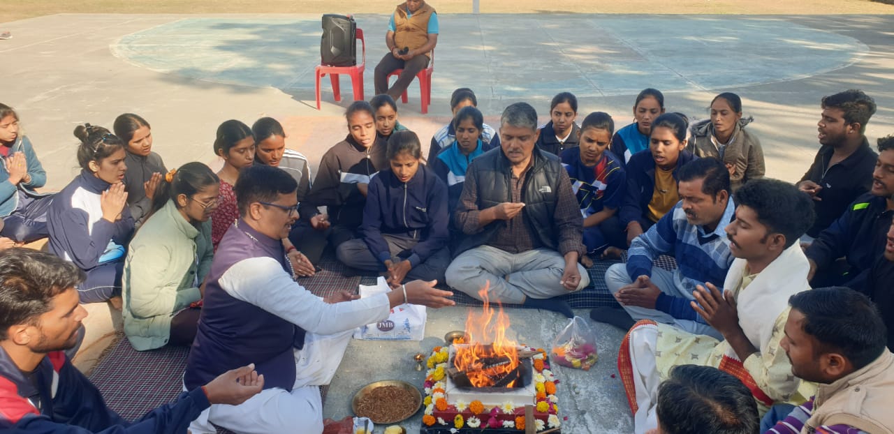 Fit India Movement’s 7-Day Yoga and Meditation Program Begins at B.N. Faculty of Physical Education