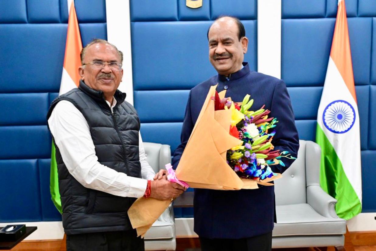 Assembly Speaker Devanani Meets Om Birla