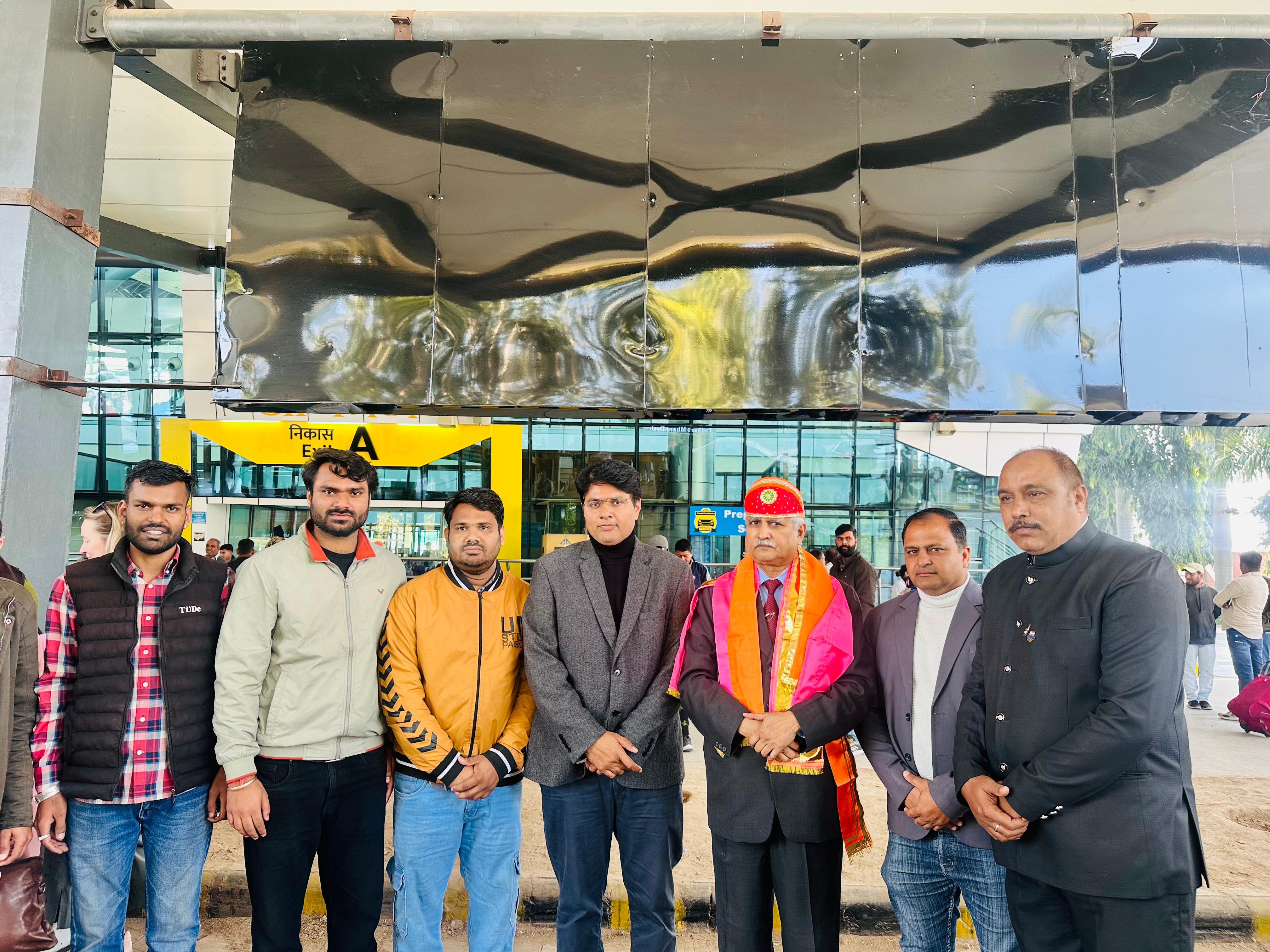 Professor America Singh, Vice Chancellor of Vikrant University Gwalior, Arrives in Udaipur