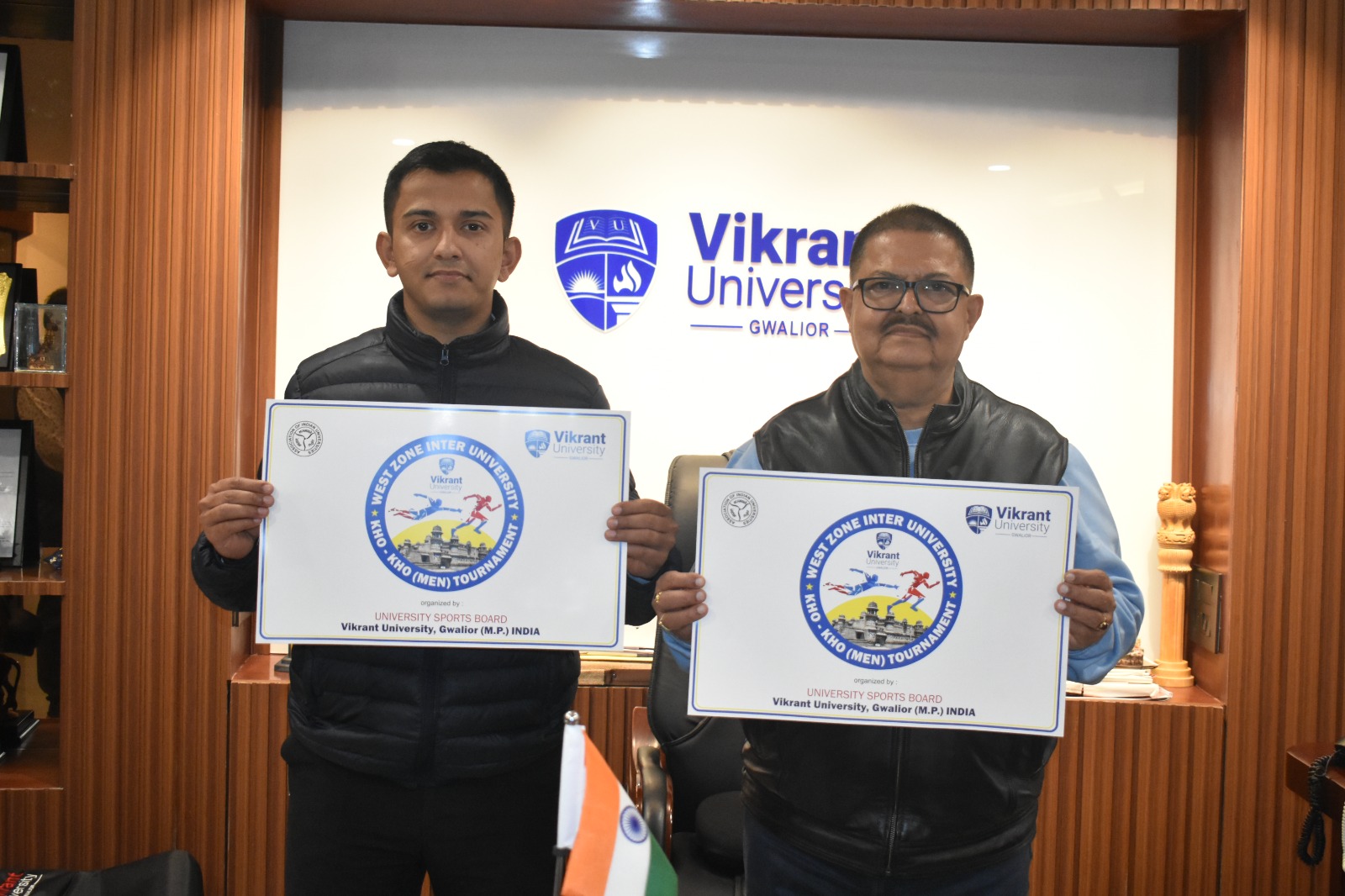 Vikrant University Chancellor Unveils Logo for West Zone Inter-University Kho-Kho (Men) Championship