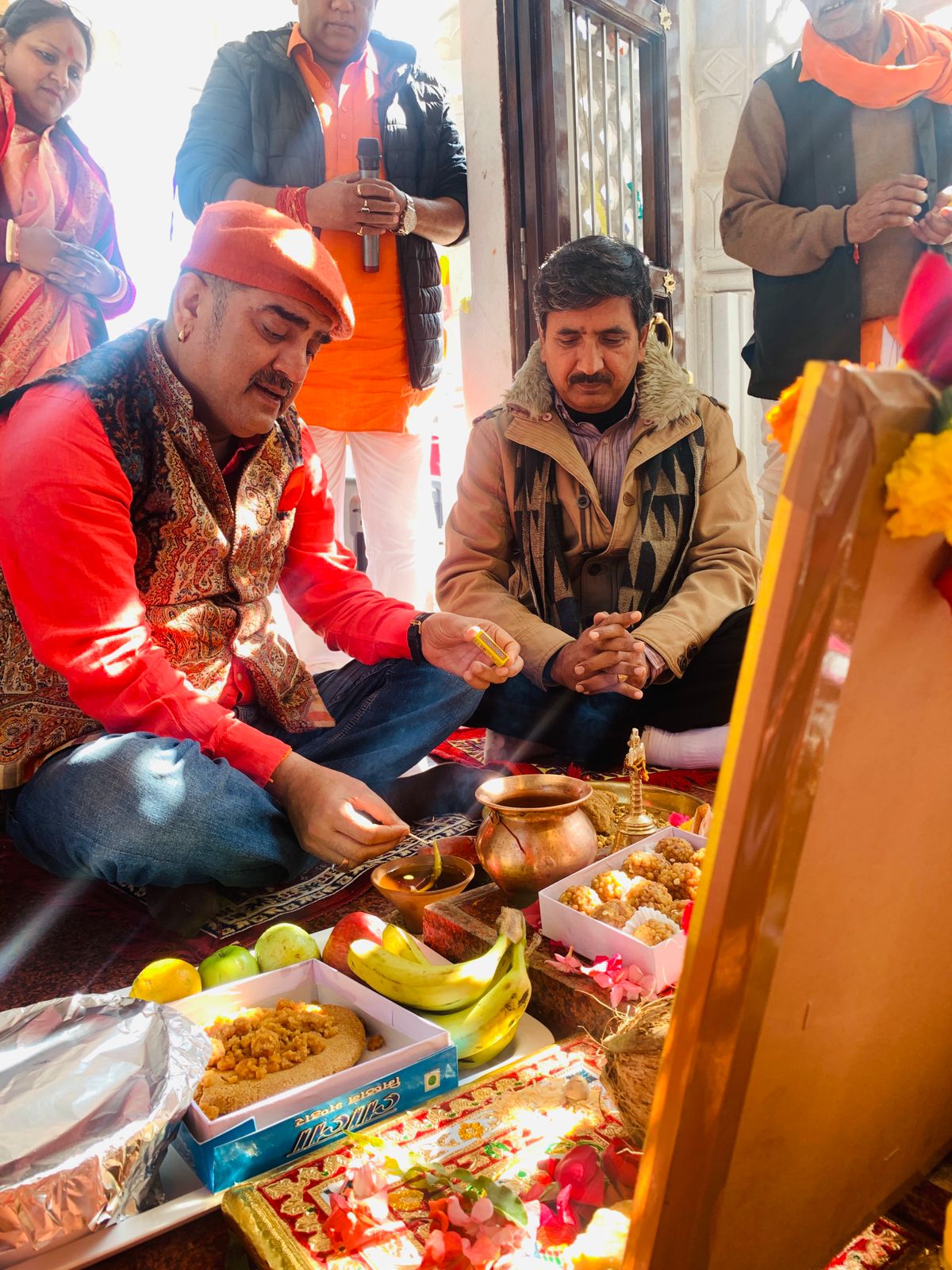 Makarsankranti Celebrated with Sundarkand Path at Bhupal Nobles Public School