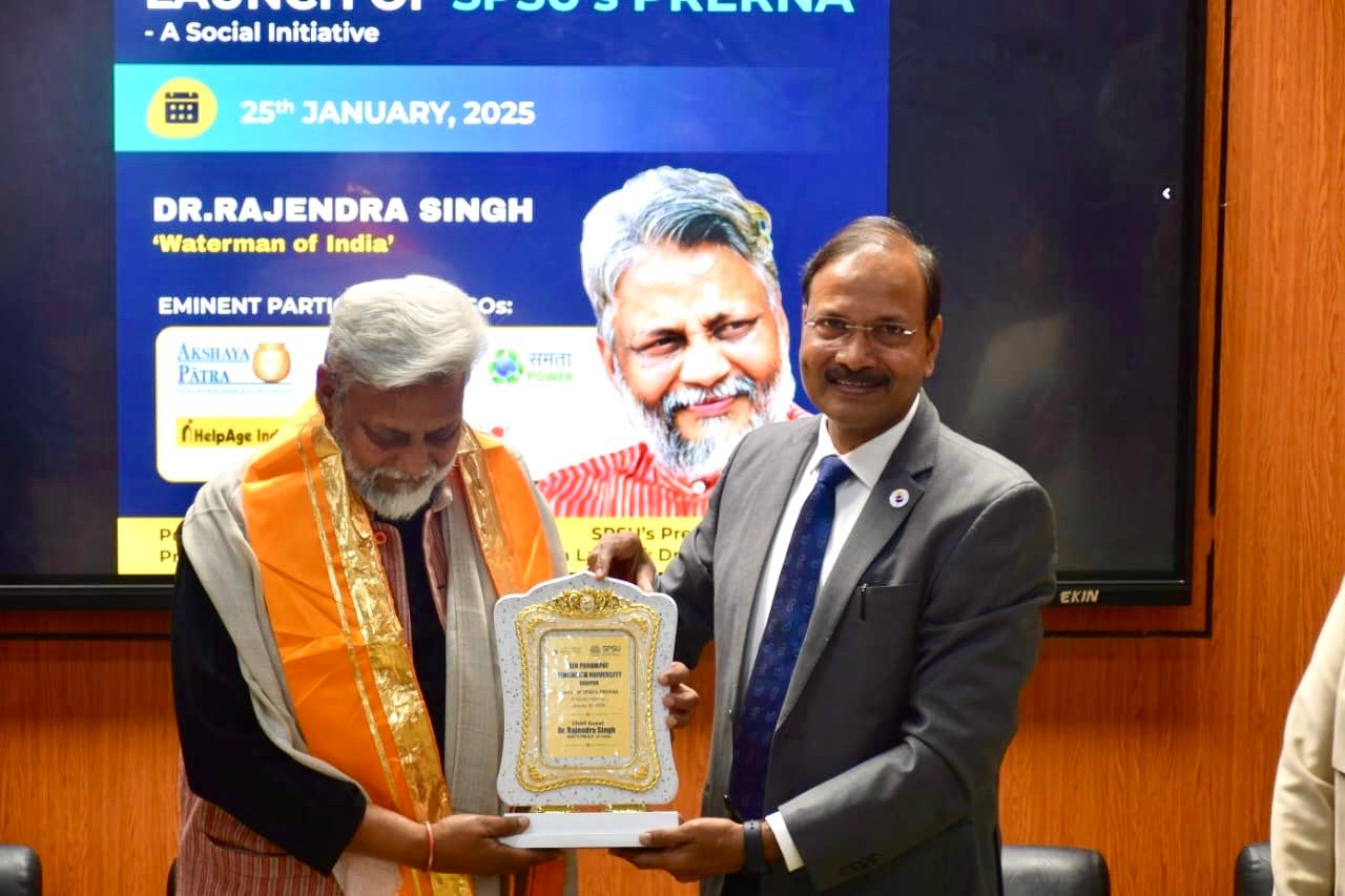 SPSU’s PRERNA: A Social Initiative Launched by Waterman Dr. Rajendra Singh