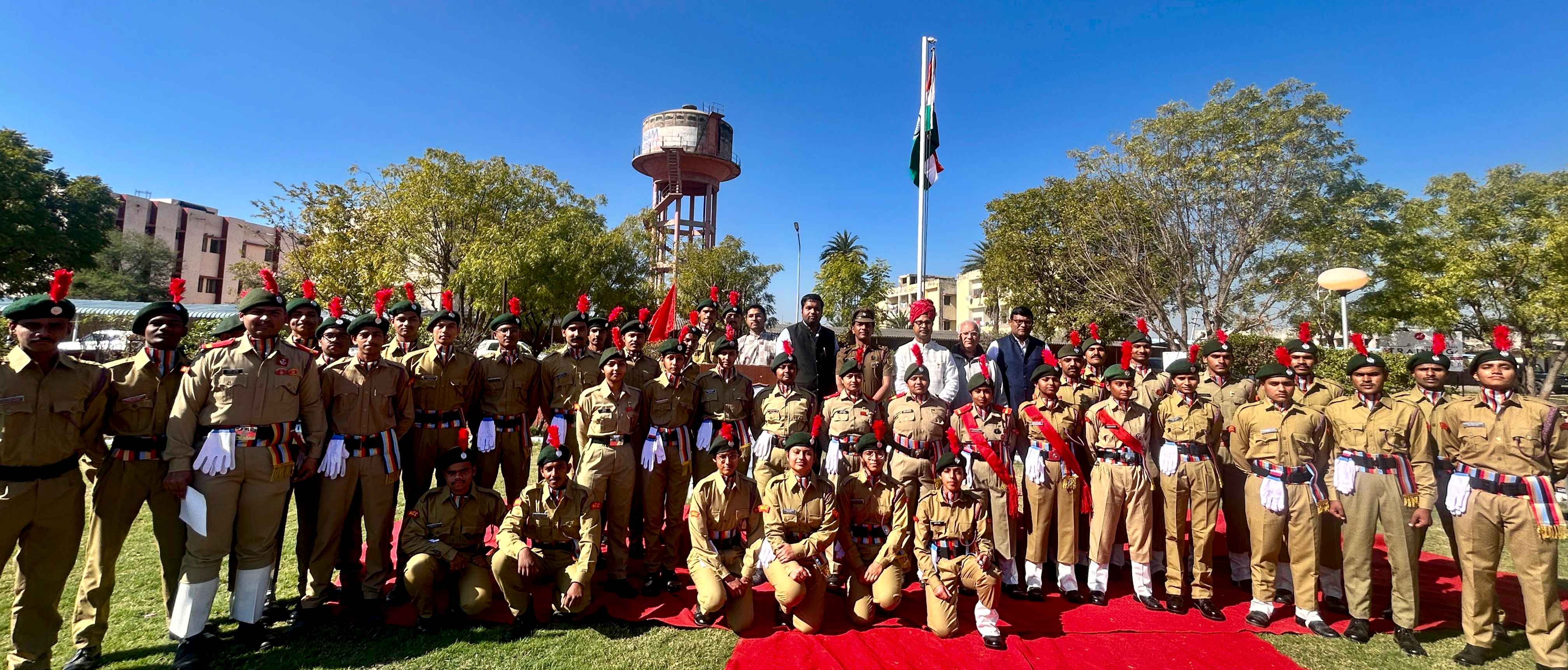 76th Republic Day Celebrated with Enthusiasm at Sangam University