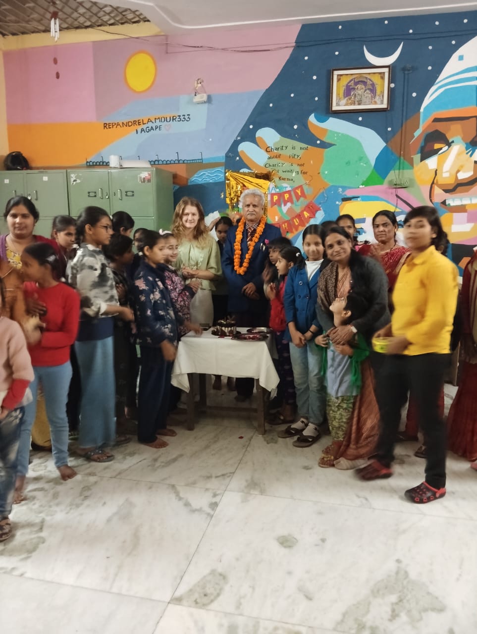 Professor Amarika Singh Celebrates Birthday with Girls at Jaipur Orphanage