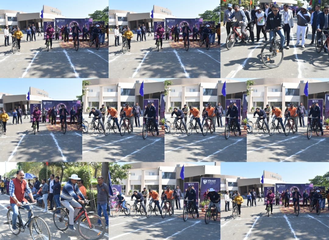 Inter-Faculty Cycle Race Concludes at Vikrant University