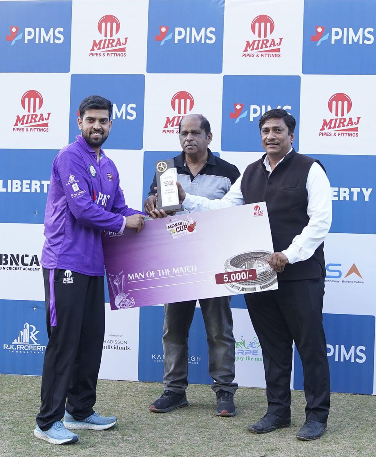 Third Season of PIMS Mewar Cup: Mewar Tourism Club and Delhi Challengers Win Matches