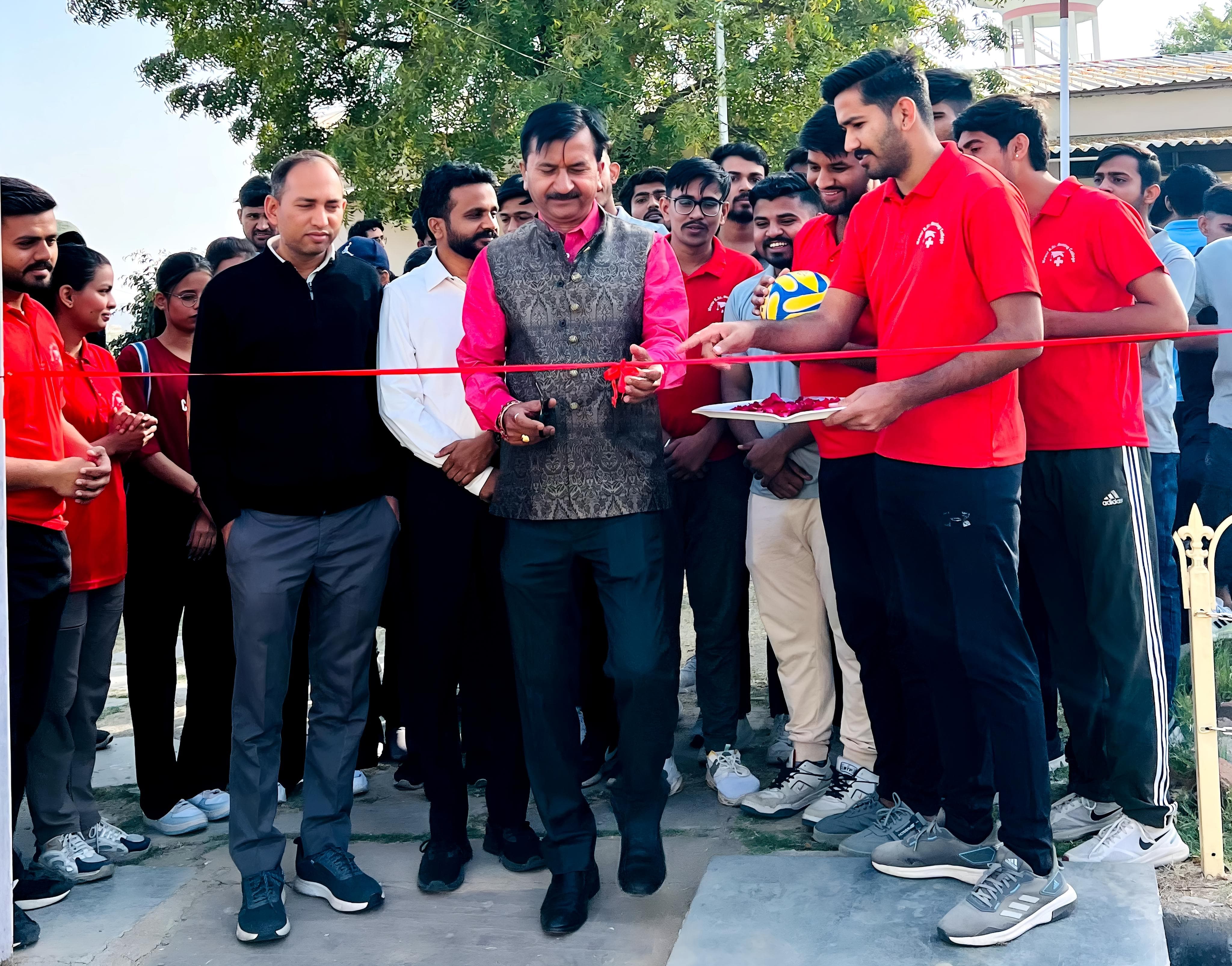 Grand Inauguration of Two-Day Sports Festival at Mewar B.Sc. Nursing College