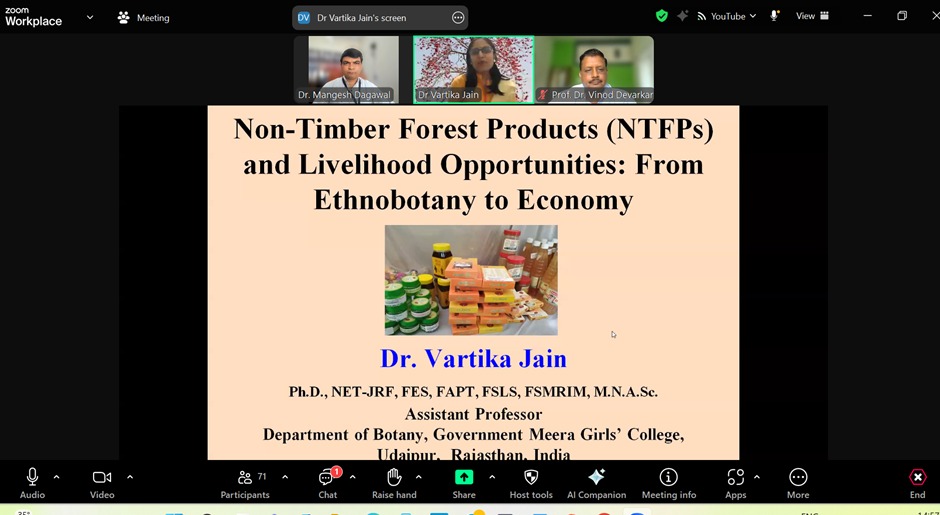 Invited talk by Dr Vartika in National Workshop on International Forest Day