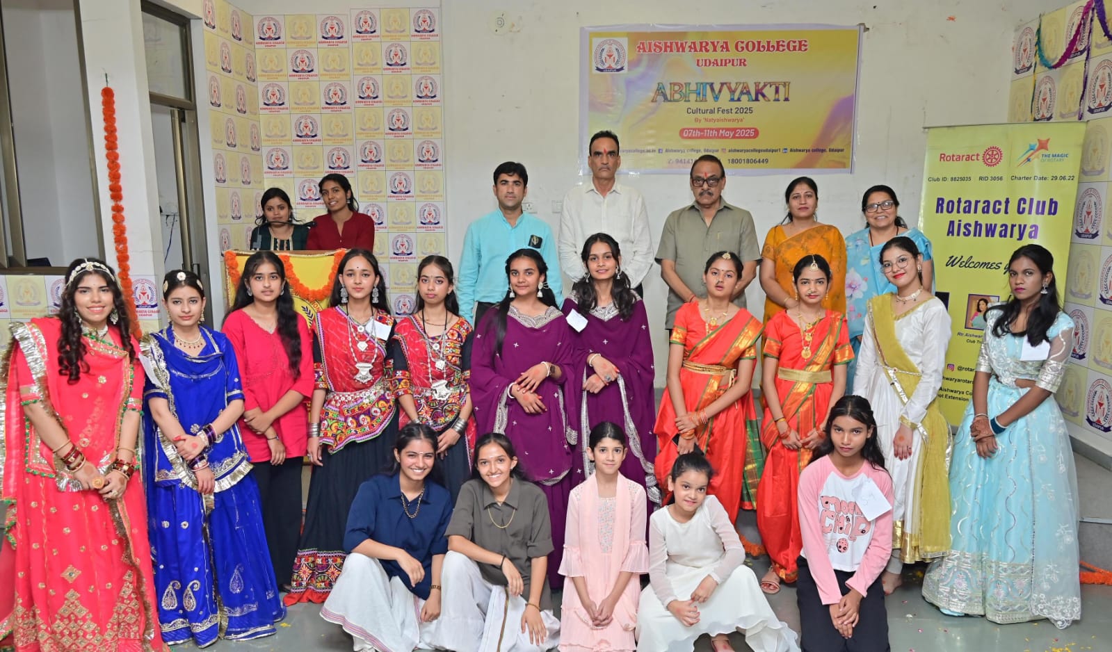 ऐश्वर्या कॉलेज उदयपुर में अभिव्यक्ति के तीसरे दिन विभिन्न रंगारंग प्रतियोगिताएं आयोजित 